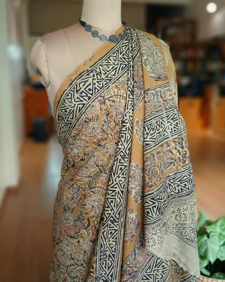 Pedana Cotton Kalamkari Saree - (PCKS0019) - Image 7
