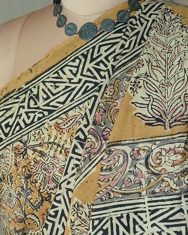 Pedana Cotton Kalamkari Saree - (PCKS0019)