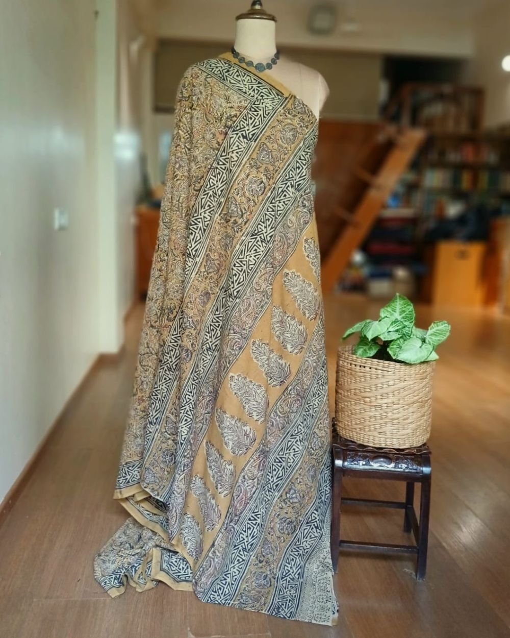Pedana Cotton Kalamkari Saree - (PCKS0019) - Image 8