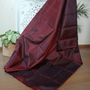 Pure Silk Handweave Plain Saree from Murshidabad – (PSMS0022)