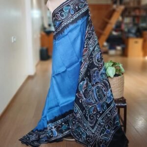 Batik Silk Saree from Murshidabad – (BSSM0054)