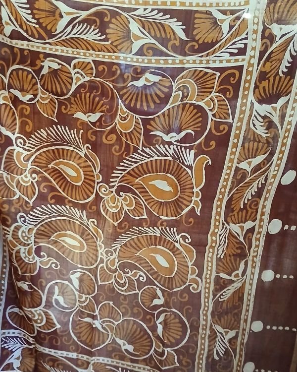 Batik Silk Saree from Murshidabad – (BSSM0010) - Image 5