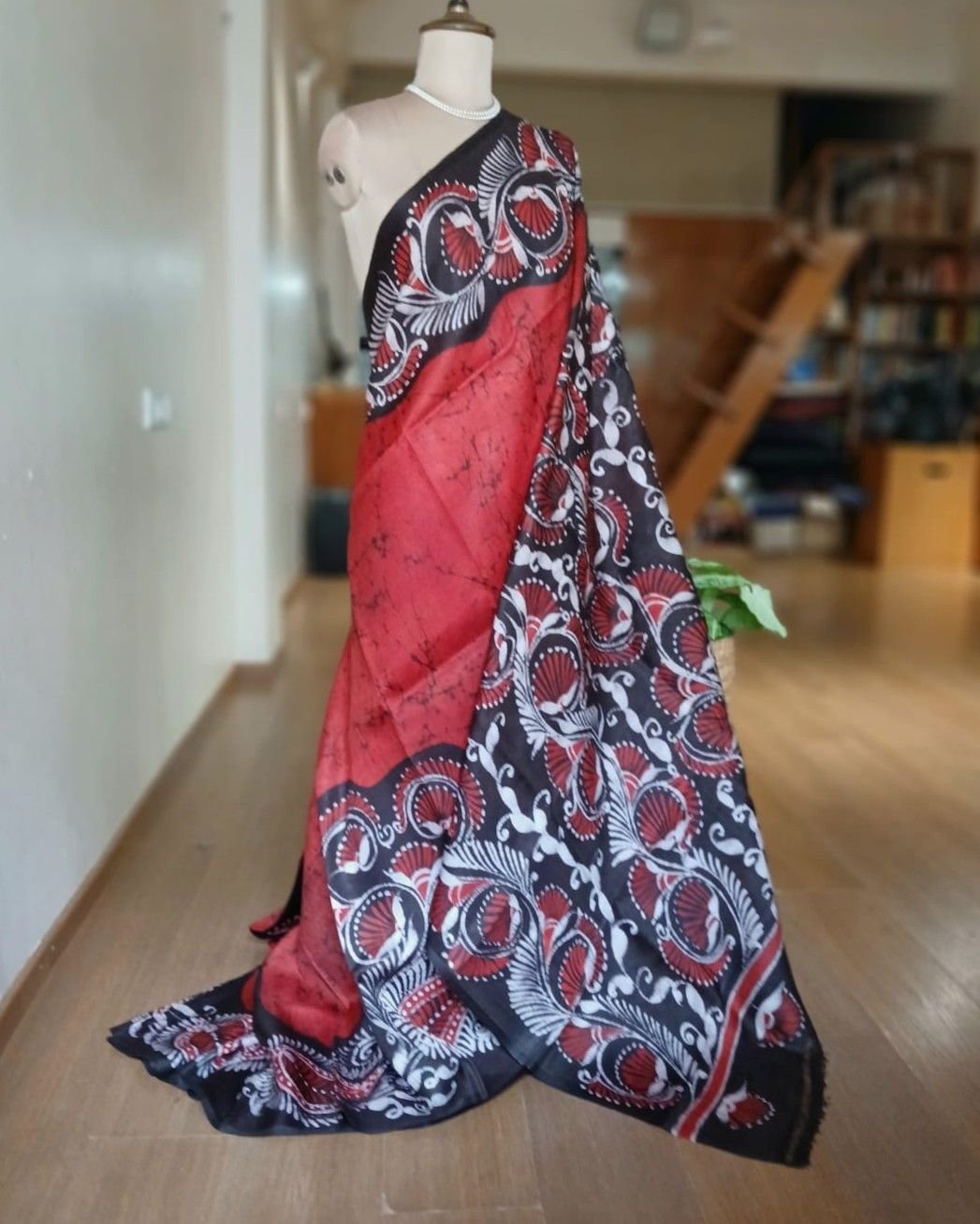 Batik Silk Saree from Murshidabad – (BSSM0011)
