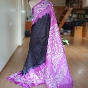 Batik Silk Saree from Murshidabad – (BSSM0018)