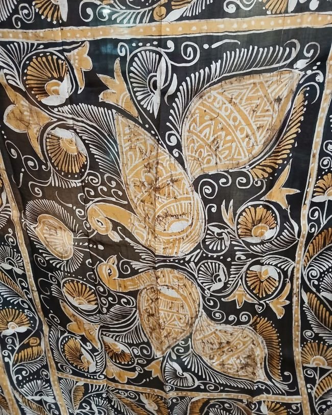 Batik Silk Saree from Murshidabad – (BSSM0002) - Image 5