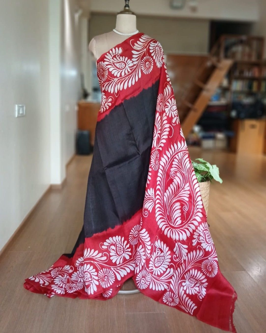 Batik Silk Saree from Murshidabad – (BSSM0020)