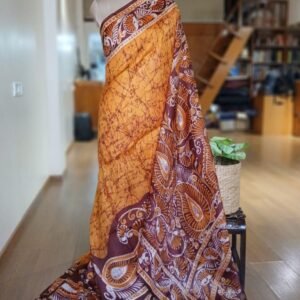 Batik Silk Saree from Murshidabad – (BSSM0005)