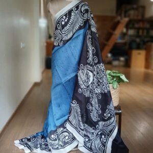 Batik Silk Saree from Murshidabad – (BSSM0007)