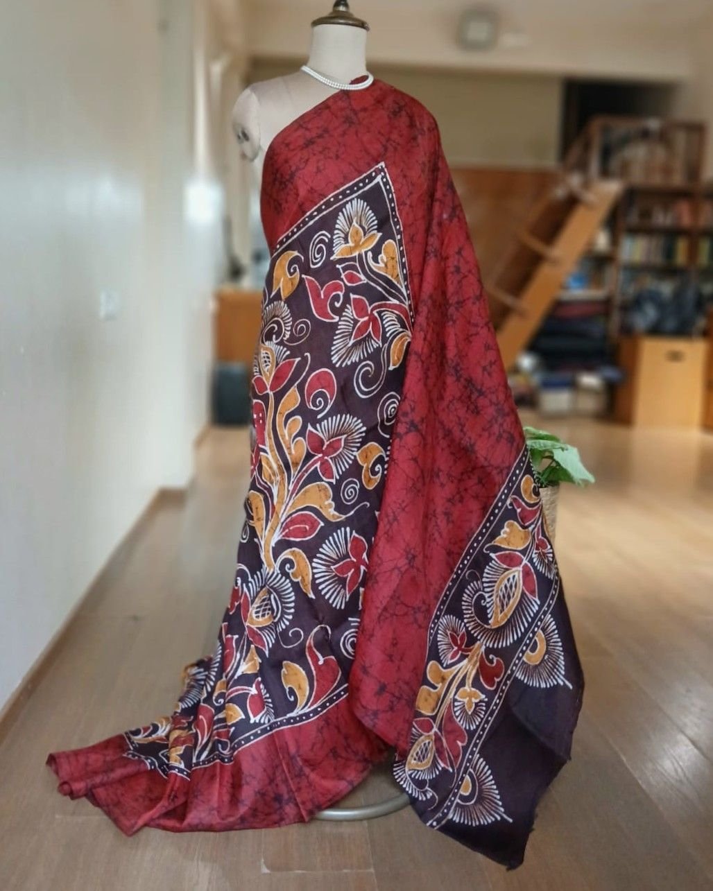 Batik Silk Saree from Murshidabad – (BSSM0008)