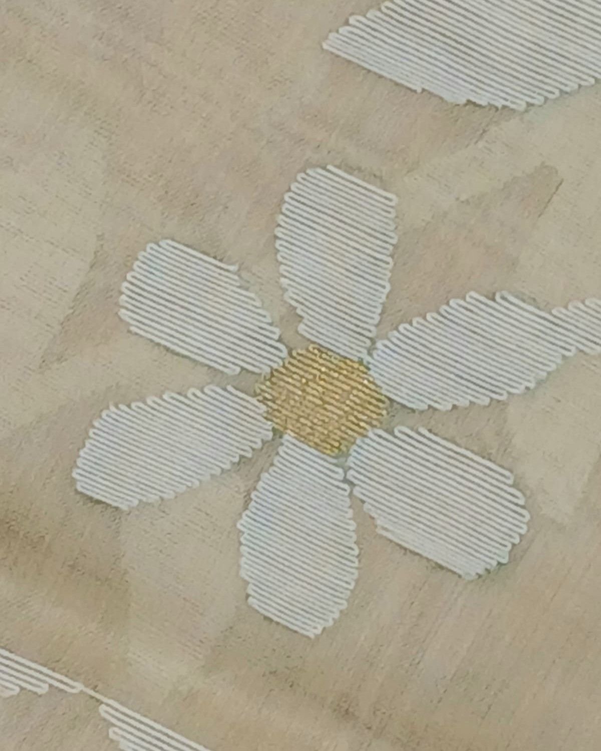Hand Jamdani in Mulberry Silk with Floral Motifs – (SJMS1193) - Image 7