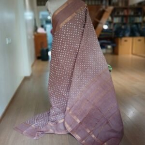 Hand-knotted Madurai Sungudi Cotton Saree- (HKSS1011)