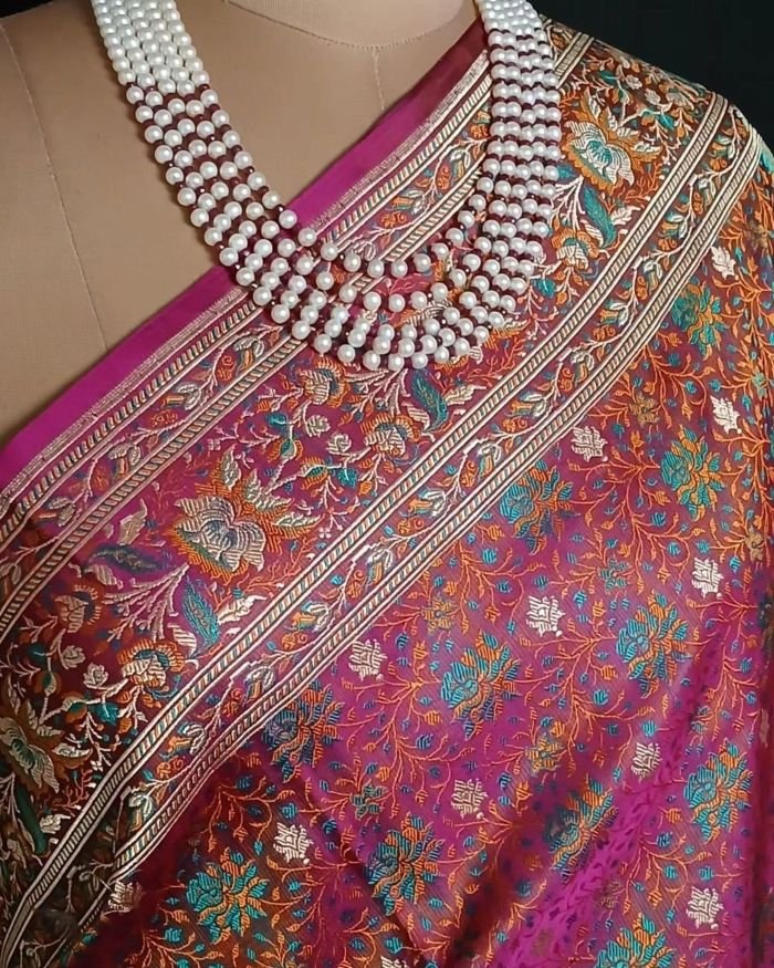 Banarasi Tehri Tanchoi Saree – (BTTJ0008) - Image 3