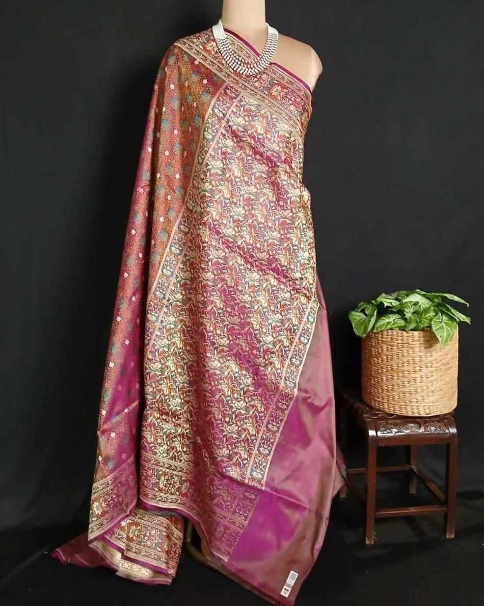 Banarasi Tehri Tanchoi Saree – (BTTJ0008) - Image 5