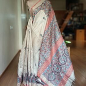 Madhubani on Tussar Silk – (MADT0056)