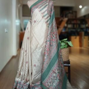 Madhubani on Tussar Silk – (MADT0052)