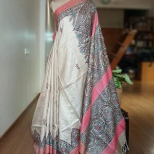 Madhubani on Tussar Silk – (MADT0051)