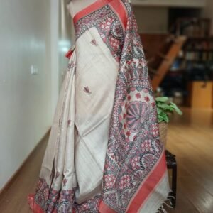 Madhubani on Tussar Silk – (MADT0055)