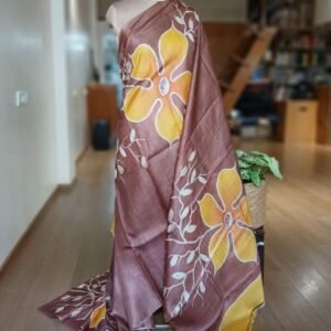 Handpainted Tussar Silk Saree - (HTSS0009)