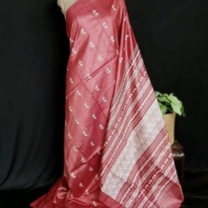 Butterfly Motif Saree in Tussar x Mulberry Silk - (TMSS0001)