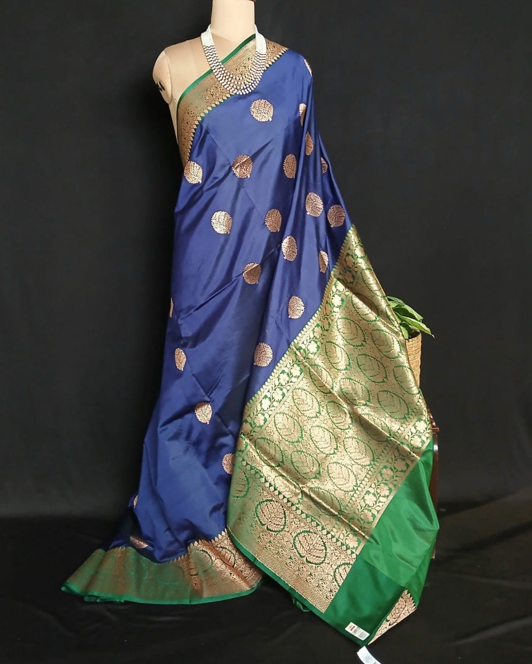 Banarasi Contrast Border Pure Katan Silk Saree – (BPKS1002)