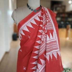 Cotton Kantha Saree from Santiniketan – (KNCS1080)