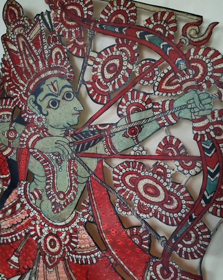 Kodanda Rama - Togalu Gombeyaata Leather Puppet of Karnataka - (TGLP0007) - Image 2