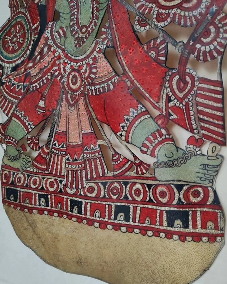 Kodanda Rama - Togalu Gombeyaata Leather Puppet of Karnataka - (TGLP0007) - Image 4