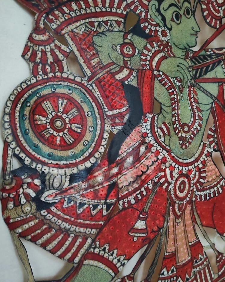 Kodanda Rama - Togalu Gombeyaata Leather Puppet of Karnataka - (TGLP0007) - Image 3