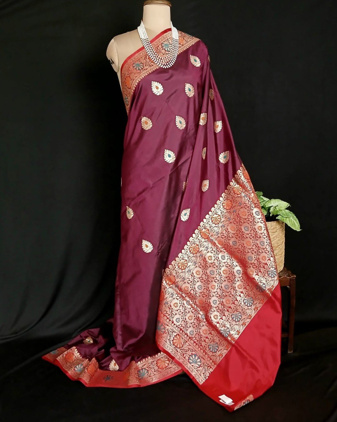 Meenakari Kadua Katan Silk Saree – (MKKS1003)