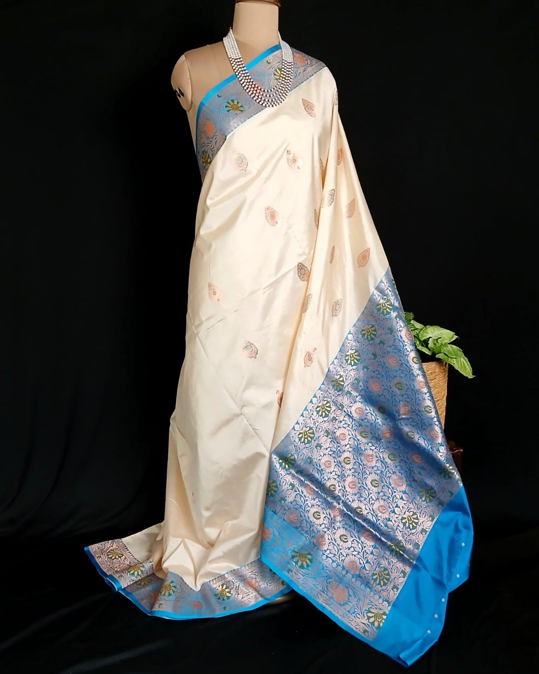 Meenakari Kadua Katan Silk Saree - (MKKS1001)