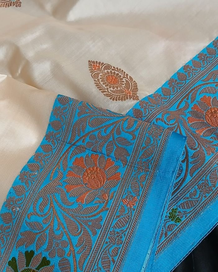 Meenakari Kadua Katan Silk Saree - (MKKS1001) - Image 10