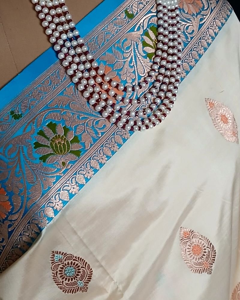 Meenakari Kadua Katan Silk Saree - (MKKS1001) - Image 3