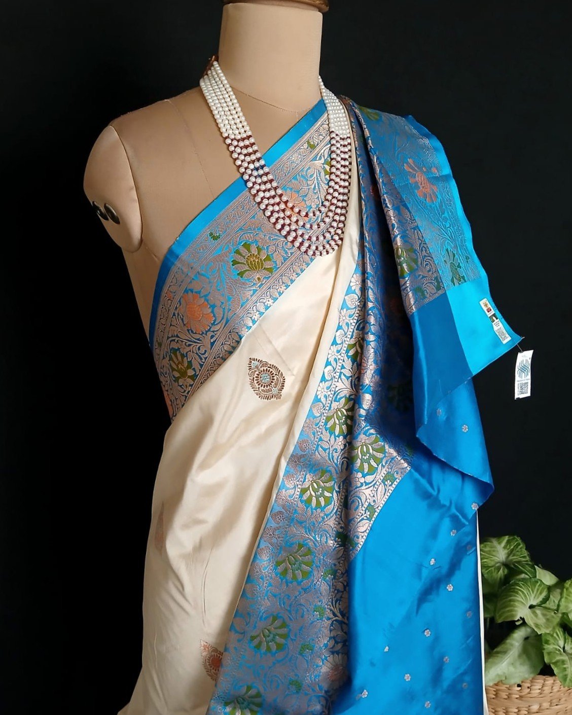 Meenakari Kadua Katan Silk Saree - (MKKS1001) - Image 5