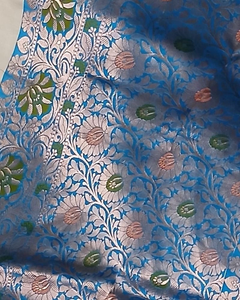 Meenakari Kadua Katan Silk Saree - (MKKS1001) - Image 4