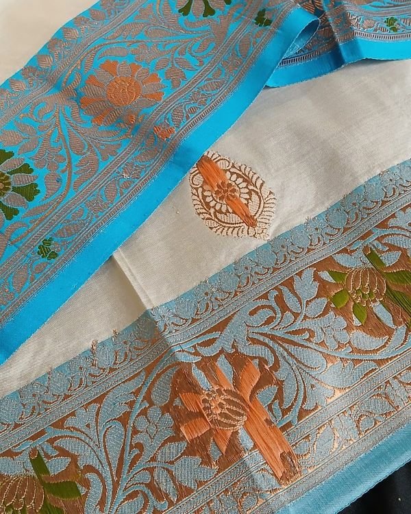 Meenakari Kadua Katan Silk Saree - (MKKS1001) - Image 9