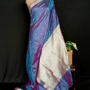 Banarasi No Zari Katan Silk Saree – (NZSS0037)