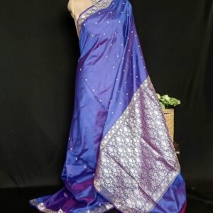 Banarasi No Zari Katan Silk Saree – (NZSS0031)
