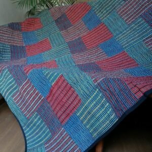 Patchwork Two-Layer Ajrakh Quilt (Godhri) – (APDG0025)