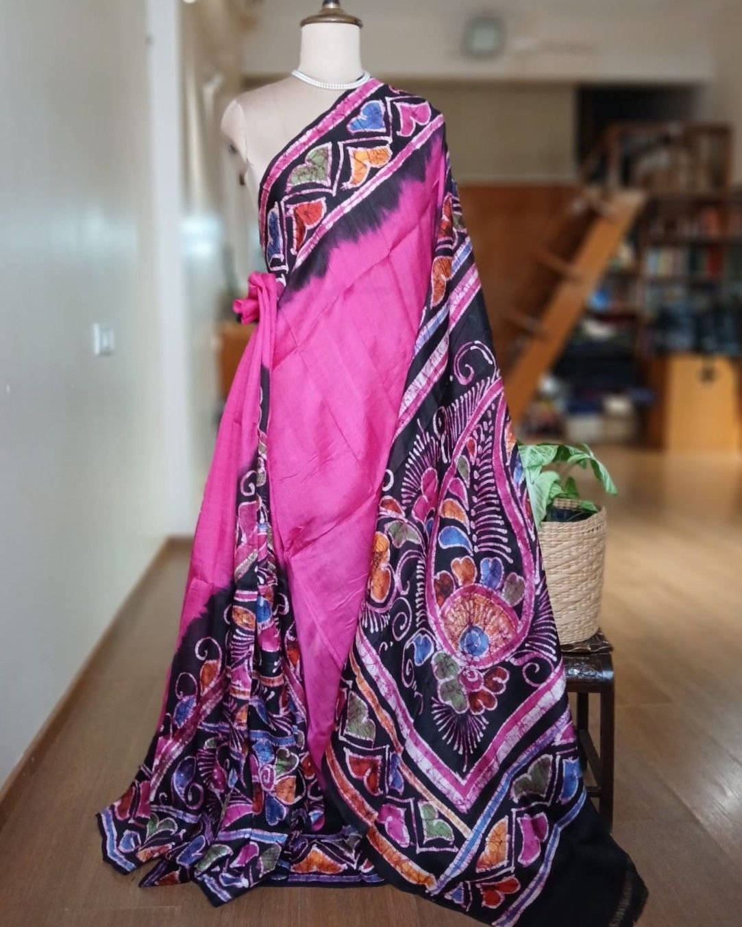 Batik Silk Saree from Murshidabad – (BSSM0059)