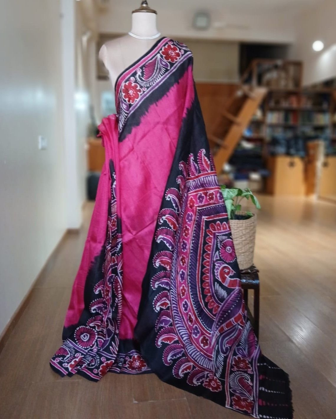 Batik Silk Saree from Murshidabad – (BSSM0061)