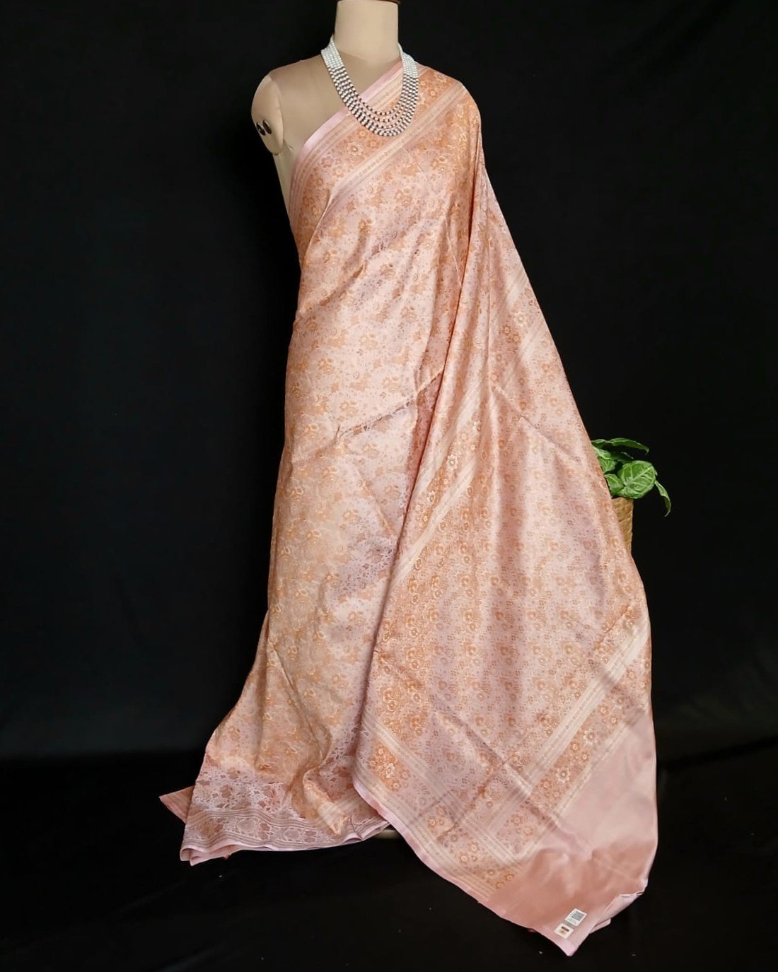 Banarasi Tanchoi Tehri Jamavar Silk Saree - (BTTJ0006)