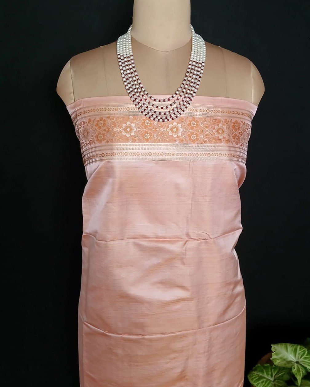 Banarasi Tanchoi Tehri Jamavar Silk Saree - (BTTJ0006) - Image 9