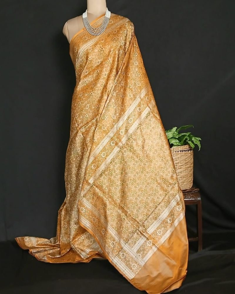 Banarasi Tanchoi Tehri Jamavar Silk Saree – (BTTJ0007)