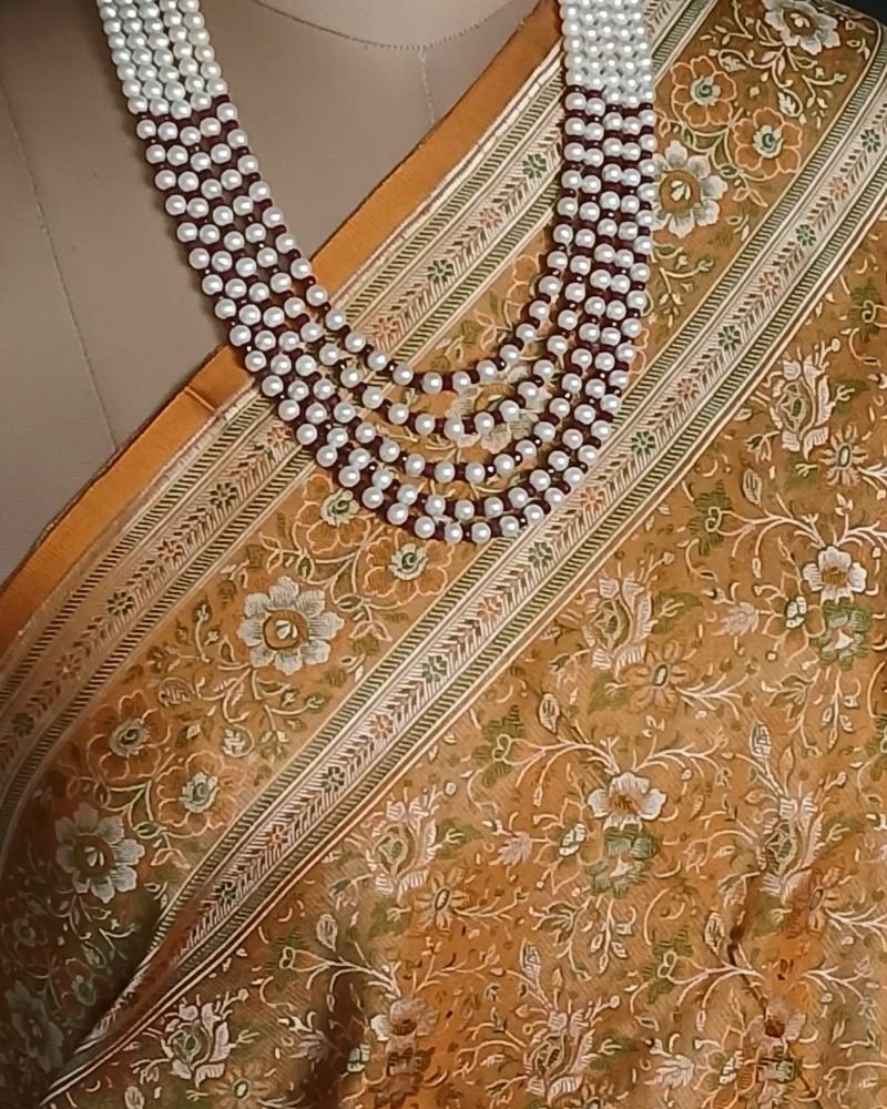 Banarasi Tanchoi Tehri Jamavar Silk Saree – (BTTJ0007) - Image 3