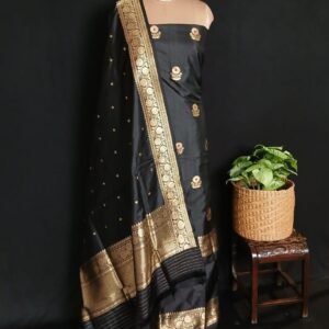 Banarasi Meenakari 3-piece Pure Silk Salwar Set - (MPSS0002)