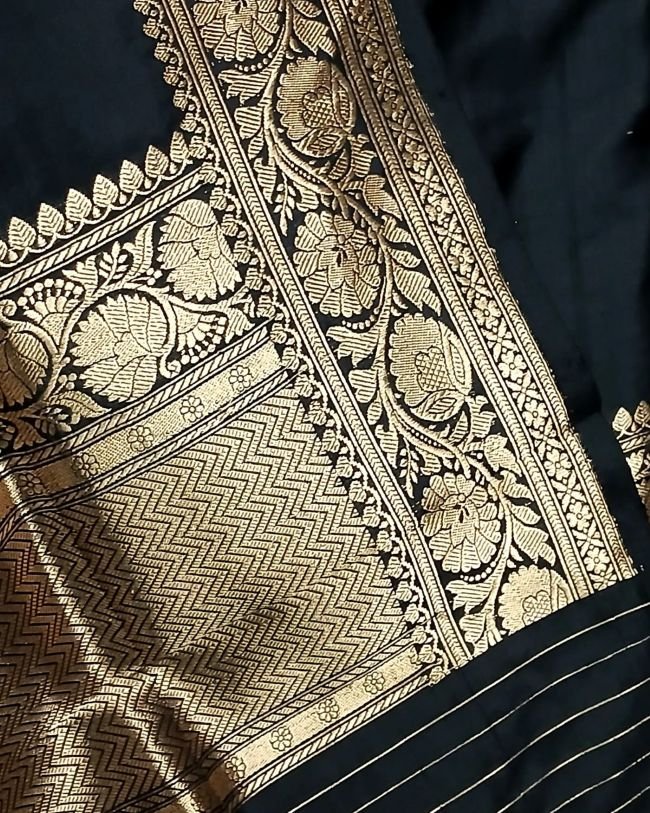Banarasi Meenakari 3-piece Pure Silk Salwar Set - (MPSS0002) - Image 6