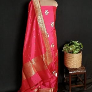 Banarasi Meenakari 3-piece Pure Silk Salwar Set - (MPSS0003)