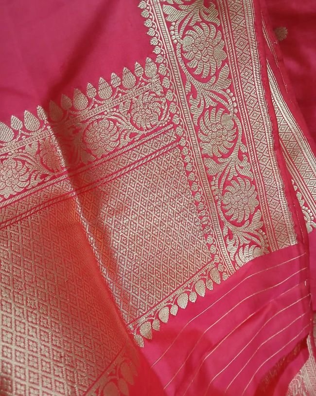Banarasi Meenakari 3-piece Pure Silk Salwar Set - (MPSS0003) - Image 7