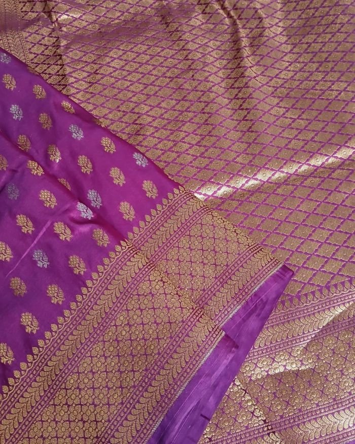 Lakkha Booti Pure Silk Banarsi Saree - (LBBS0001) - Image 8