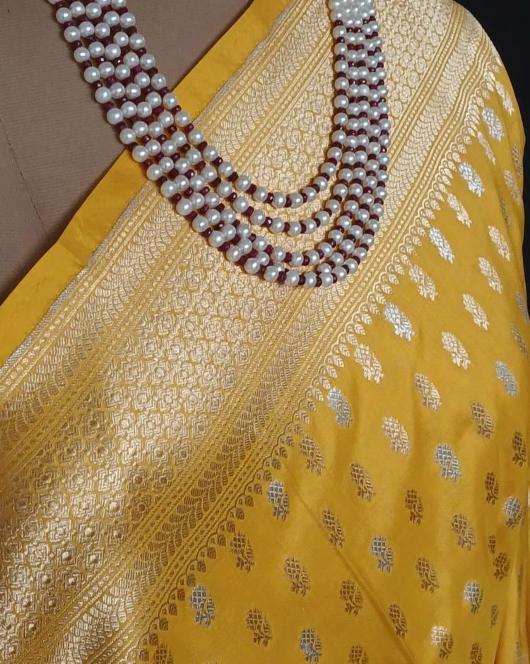 Lakkha Booti Pure Silk Banarsi Saree - (LBBS0002) - Image 4